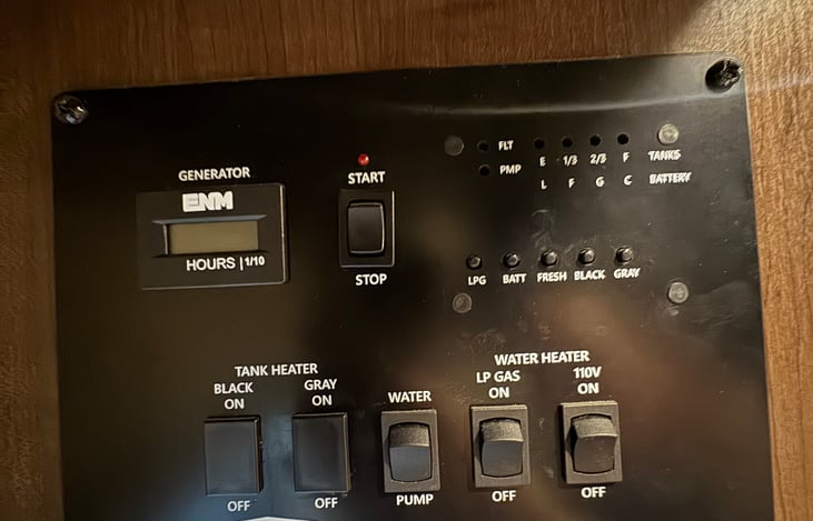 Electrical panel located on the left side when you enter the main cabin door.