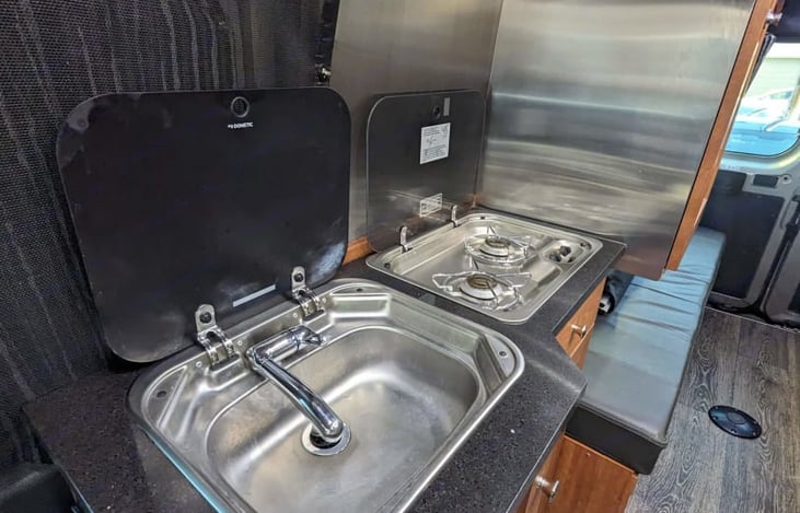 Sink and Stove open