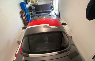 2021 Stealth 8.5x28 Race Car Hauler with room to sleep.