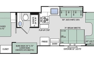 Miss Freeda 2020 Class C Bunkhouse sleeps up to 10