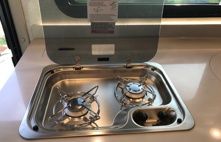 2 burner gas cooktop