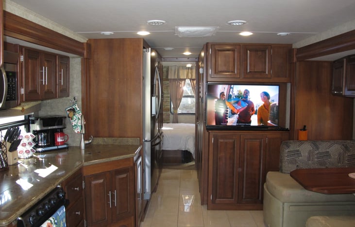 Smart TV located in living area