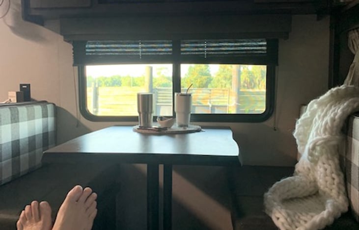 Kick your feet up and enjoy a movie in your theatre reclining chair.