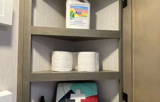 New for 2025 large fridge and plush pads for beds!