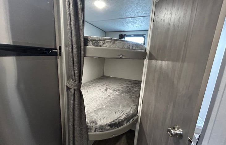 Two 4’ x 6’ bunks with USB chargers for phones/tablets