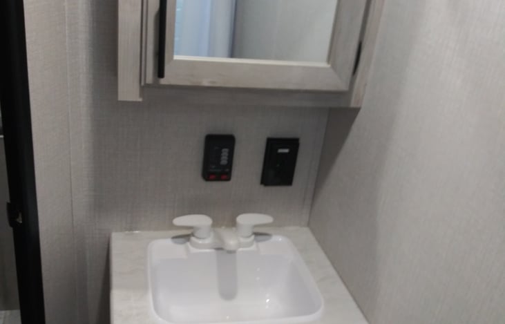 The black box to the left in this picture is where you will monitor your tanks if needed.