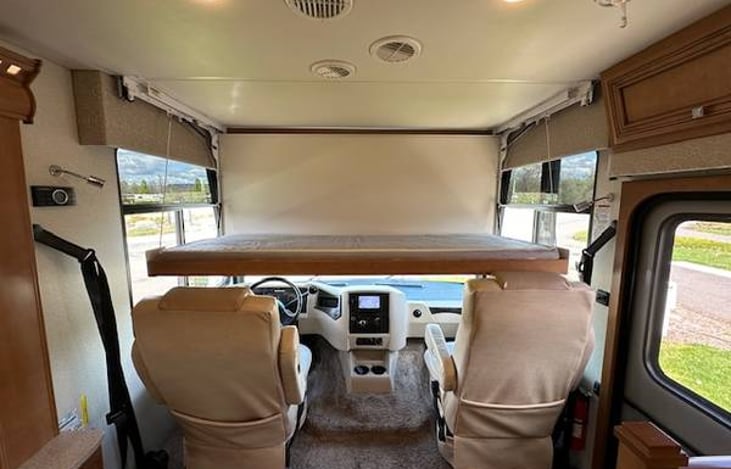 Fold down Bunk Bed over Cockpit