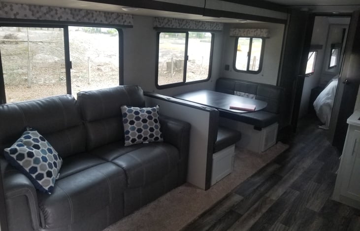 Couch dinette in living area