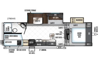 2018 Rockwood fifth wheel bunks