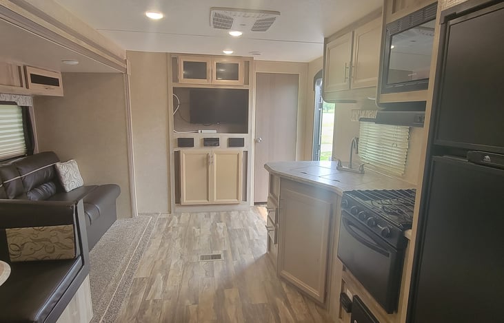 View from the bathroom door