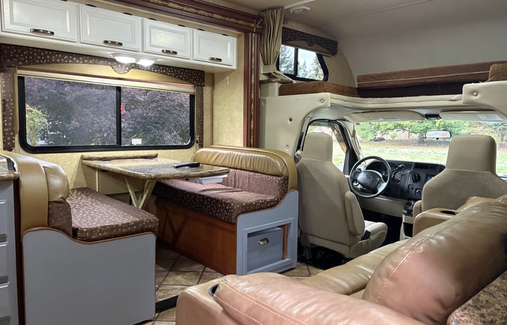 Dinette sleeper, foldout couch, and over cabin sleeper up to 400lbs.