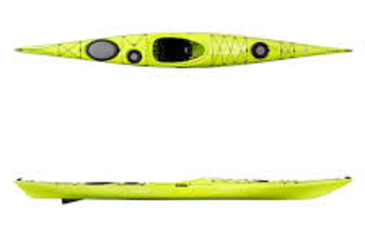 Add on for additional fee of $35/day. Wilderness Systems Tempest 165 sit inside single person touring kayak. 300 lb load capacity, weighs 55 lbs. Sea kayak for lake cruising and camping.