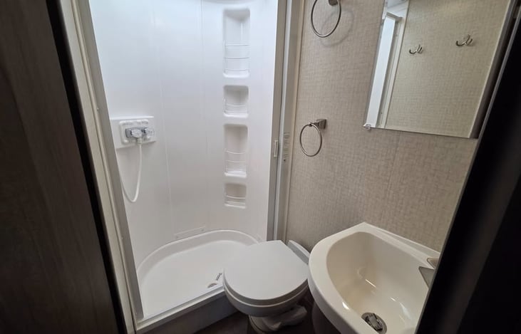 And this is a van with NO wet-bath. Regular full bathroom.