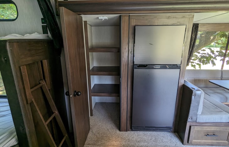 Large 10 Cu. ft. fridge and pantry