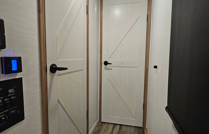 Bathroom door and primary door