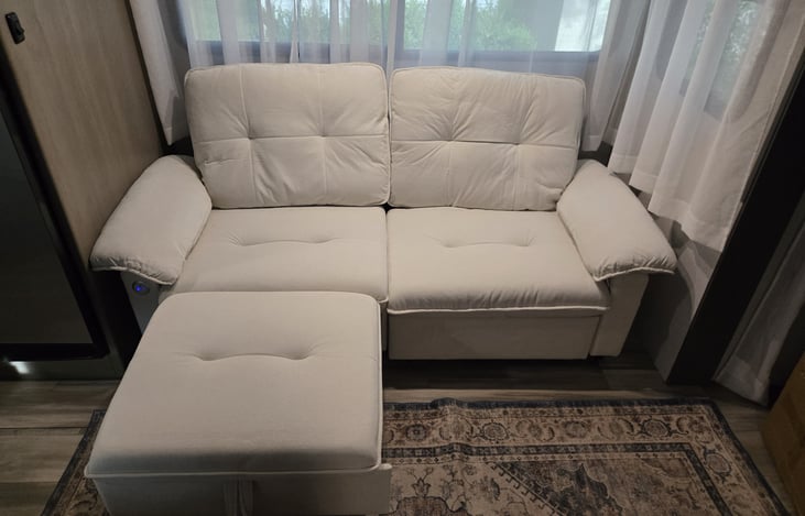 Prop your feet up in the evenings for a relaxing movie night