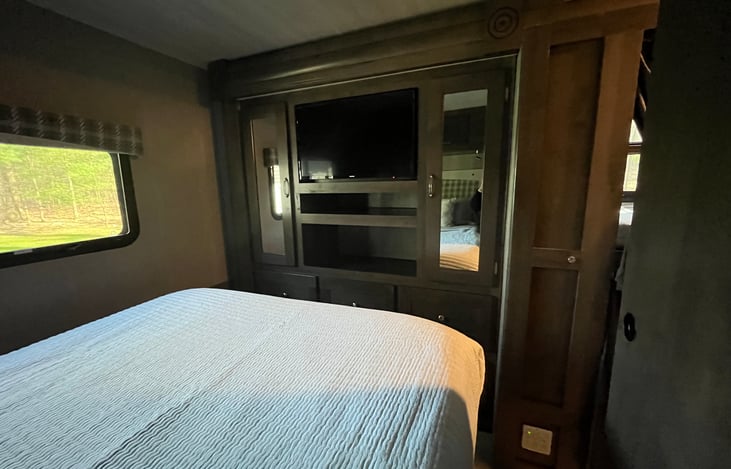 Master Bedroom Storage with Smart Television