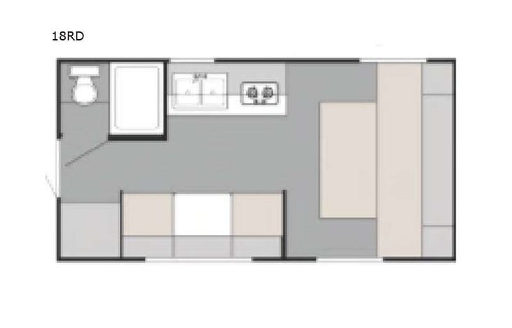 Representative floor plan provided by a trusted RVshare partner.