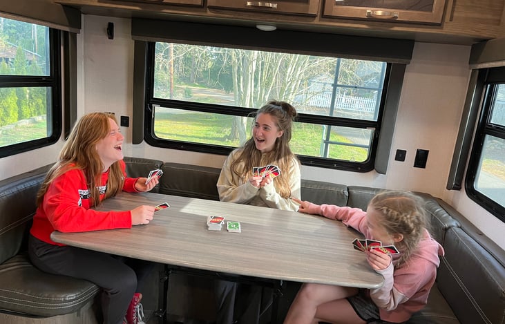 room for six at the dining room table