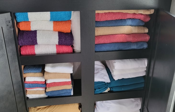 Lots of towels and linens