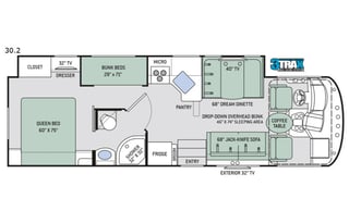 Travel like a ROCKSTAR! 2019 Thor Motor Coach30.2