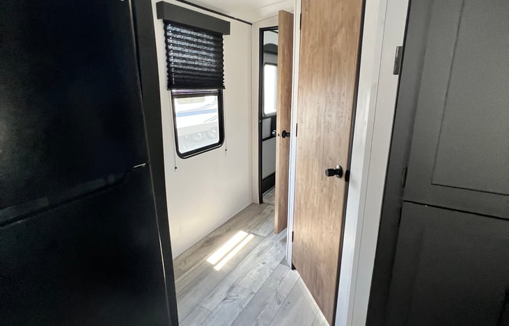 Door to bathroom and master bedroom