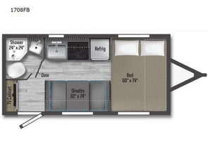 Winnebago Industries Towables Micro Minnie 1708FB