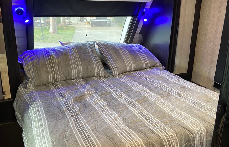 Queen size bed with extra padding