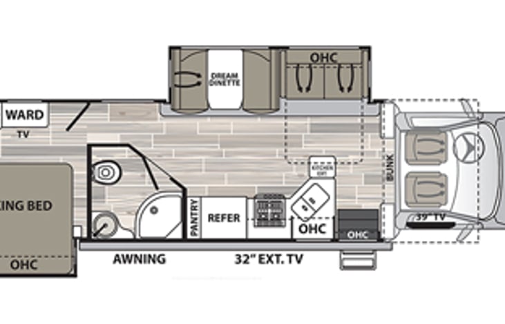 Floor Plan.  Sleeps 8.