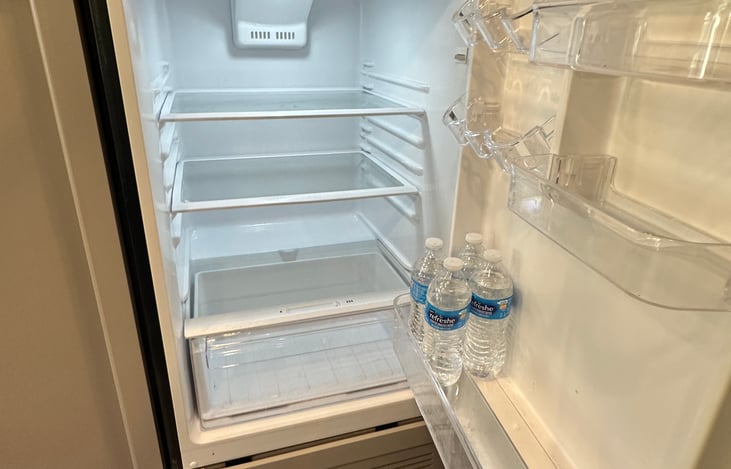 Spacious refrigerator and freezer