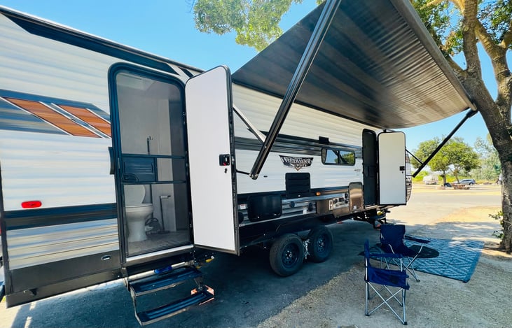 Bathroom with its own entrance  door!