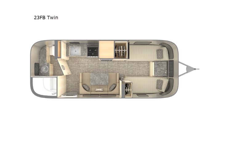 Representative floor plan provided by a trusted RVshare partner.