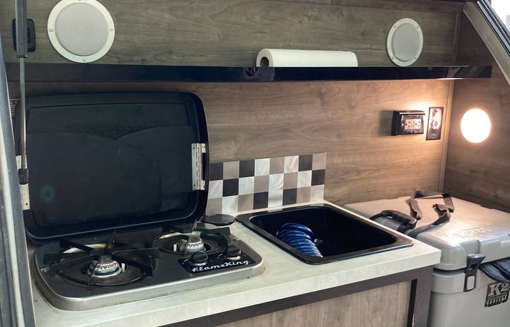 Comes stocked with all your cooking utensils!