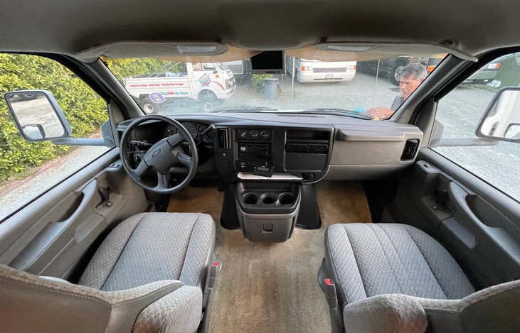 Comfortable seats offer you comfort on your road trip or adventure. Book now to explore Southern California or wherever your adventure takes you.