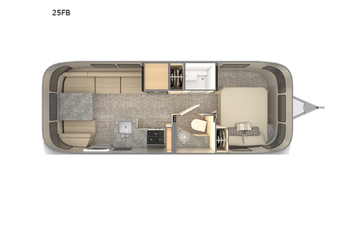 Representative floor plan provided by a trusted RVshare partner.