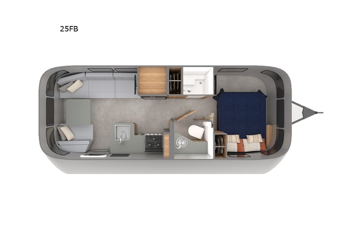 Representative floor plan provided by a trusted RVshare partner.