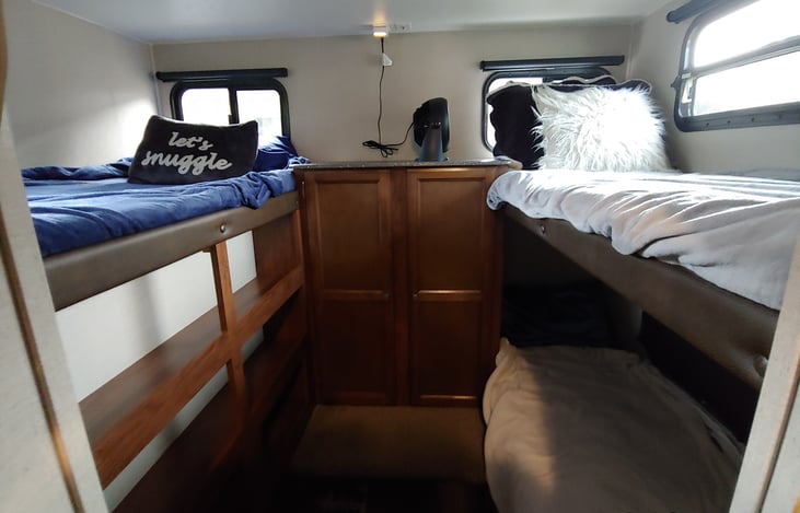 KIDS BUNKROOM, 3 bunks with plenty of storage!