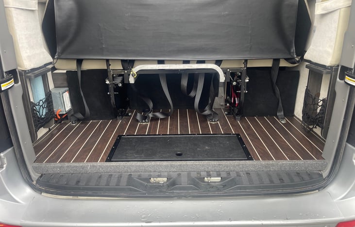 rear storage area for luggage