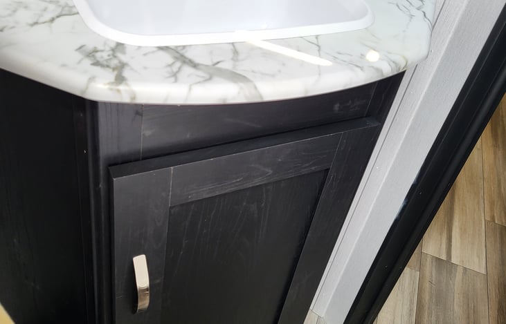 Under sink bathroom storage