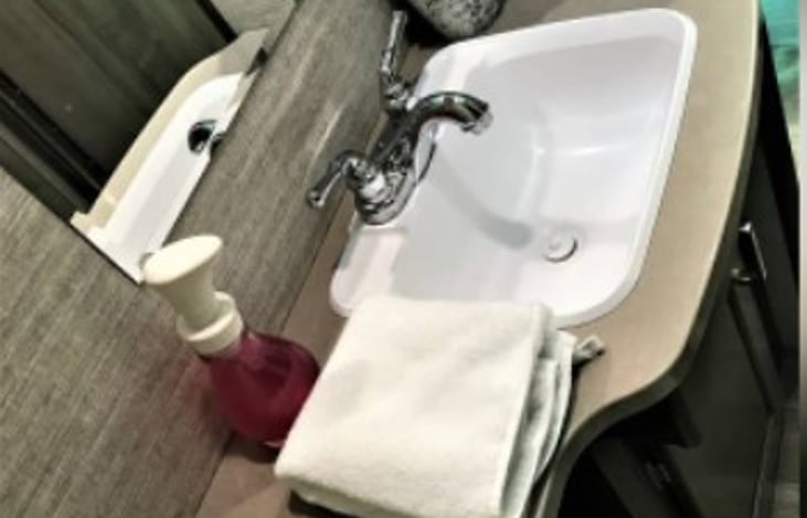 Bathroom. This unit has a separate shower!