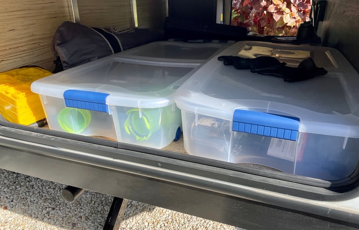 Complete set of supplies for the proper installation of the RV