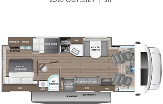2022 Entegra Odyssey 31F–Sleeps 10, Wifi, Loaded