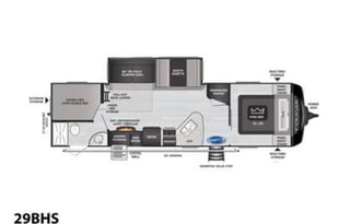 2021 Keystone Cougar 29BHS fully loaded and bunks
