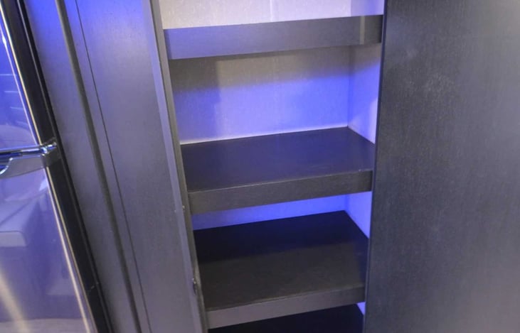 Ginormous five shelf full sized pantry closet