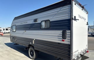 Cozy Trailer Wolf Pup