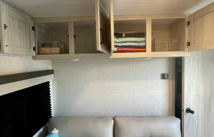 We include beach towels and games in the rental as well as plenty of storage space for your convenience.