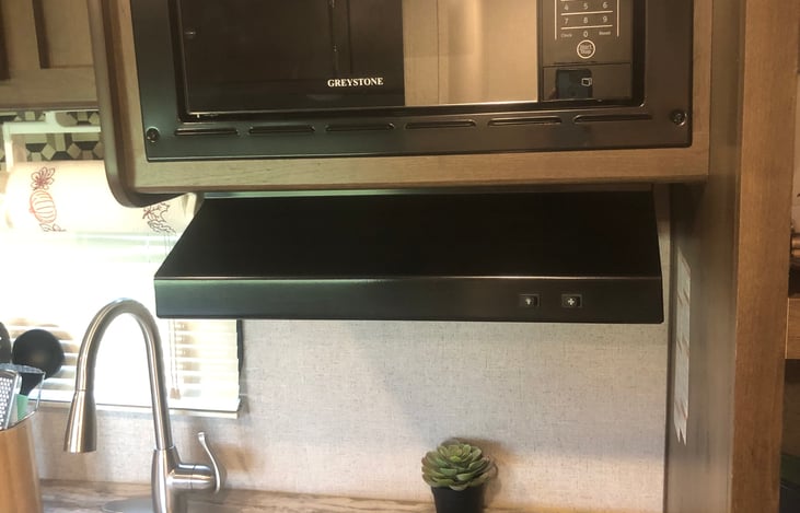 Microwave and stove top light/fan