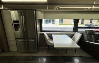 Luxury RV with flexible hosts.