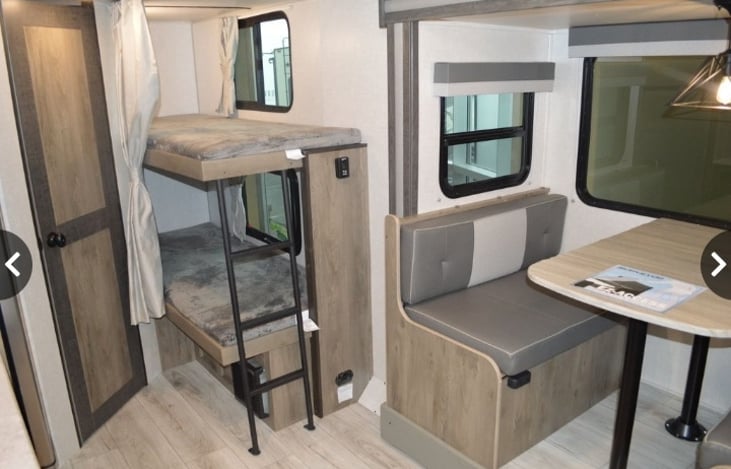 Don't need a bunk? Use the bottom bunk for easy-access storage