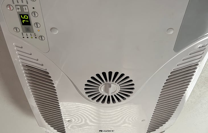 New AC provides cooling and heat (and little noise!)